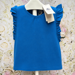 Blue Linen Blouse by Petit Bateau