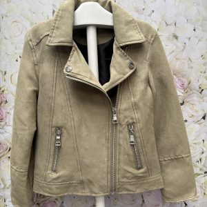 Khaki Suede Jacket by iDo