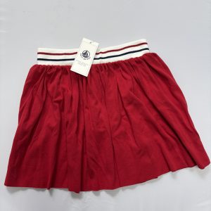 Red Cotton Skirt by Petit Bateau