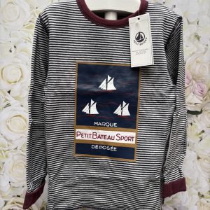 Boys Reversible Long Sleeve Top by Petit Bateau